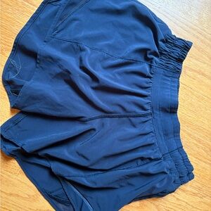 Lululemon Hotty Hots 4 tall navy blue shorts